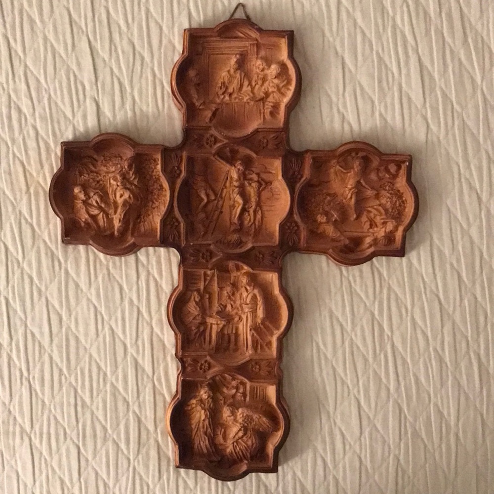 Decorative Cross for Hanging Depicting Christ’s Jesus’s Life Crucifixion…